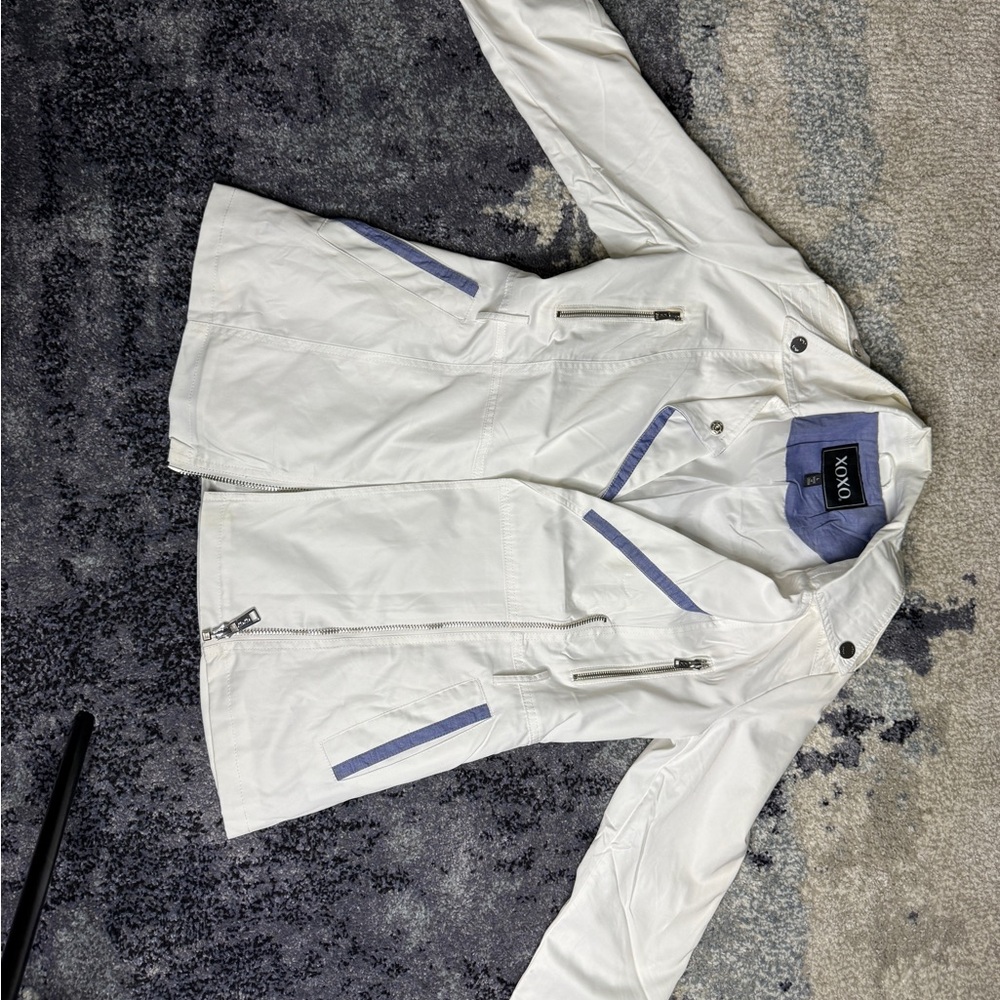 XOXO White and Blue Jacket
